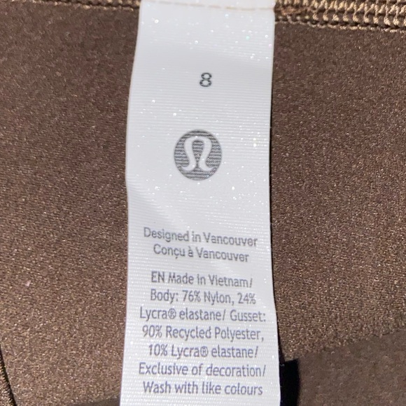 lululemon athletica High-Rise Deep Brown Leggings - Picture 6 of 6